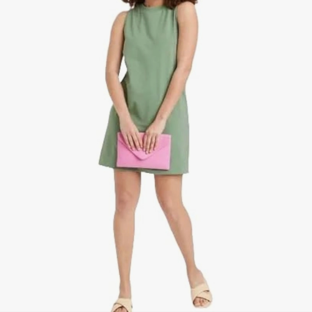 A New Day Muscle Tank Green Dress